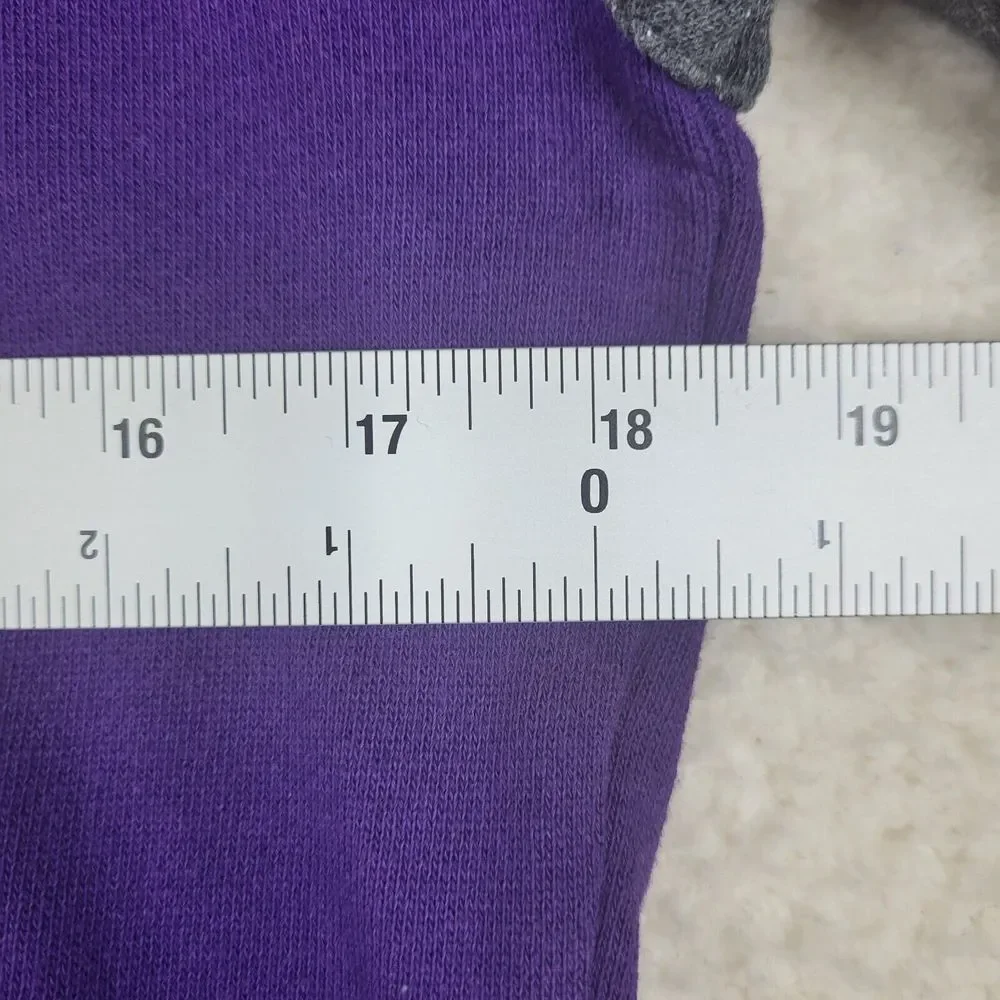 Adidas Sweatshirt Womens XS Purple Gray Long Sleeve Stretch Pullover - Picture 5 of 10